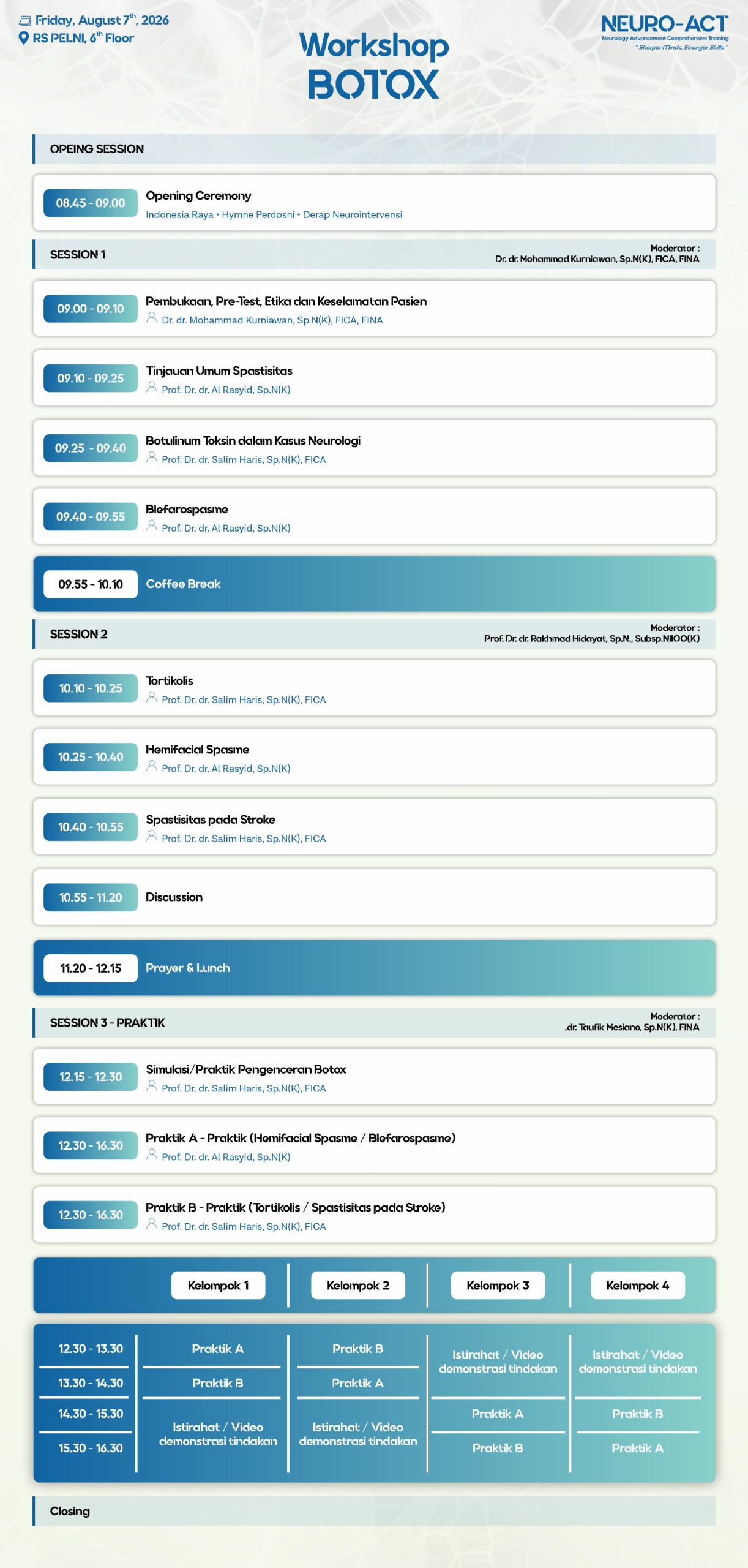 Code Stroke Schedule